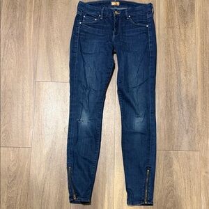 MOTHER The Looker Ankle Zip Jeans